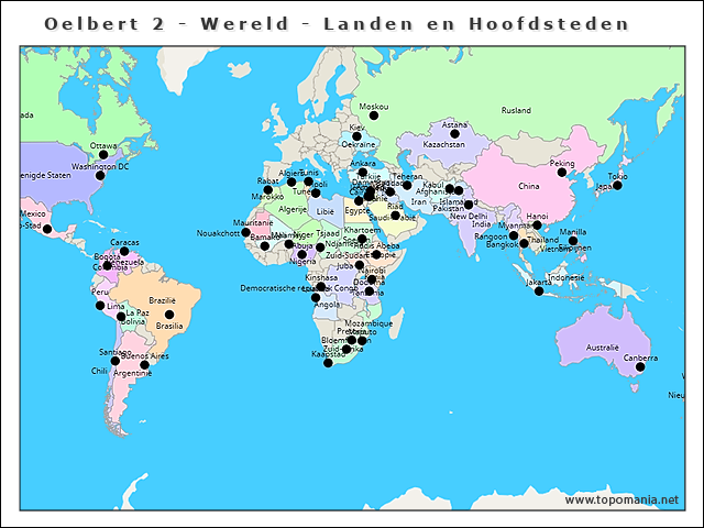 oelbert-2-wereld-landen-en-hoofdsteden