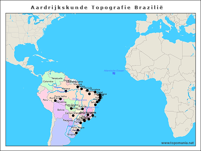 aardrijkskunde-topografie-brazilie