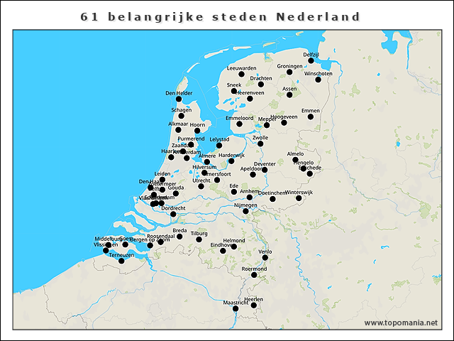 60-belangrijke-steden-nederland