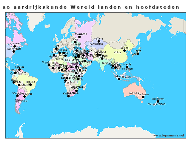 so-aardrijkskunde-wereld-landen-en-hoofdsteden