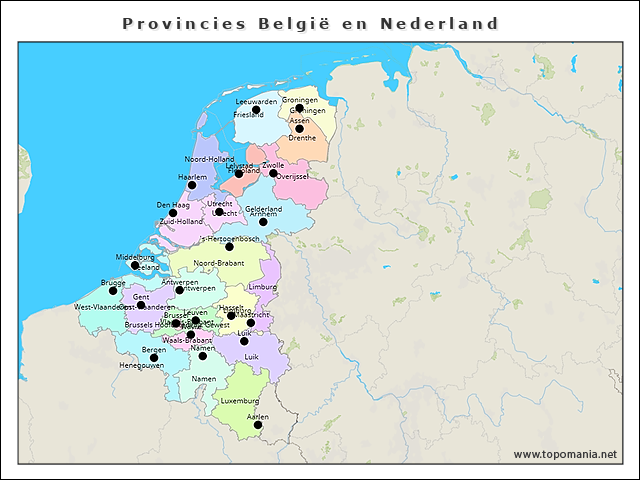 provincies-belgie-en-nederland