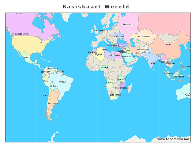 basiskaart-wereld