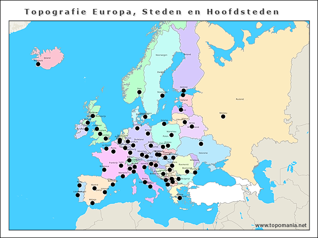 topografie-europa-steden-en-hoofdsteden