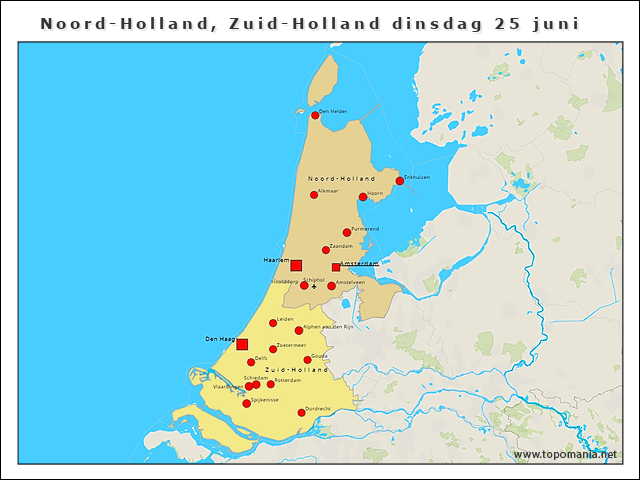 noord-holland-zuid-holland-dinsdag-25-juni