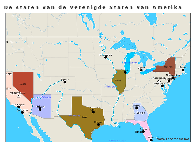 de-staten-van-de-verenigde-staten-van-amerika