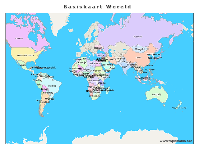 basiskaart-wereld