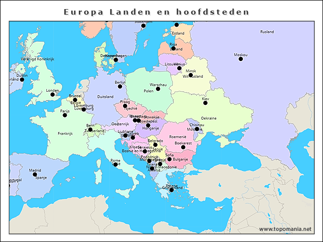 europa-landen-en-hoofdsteden