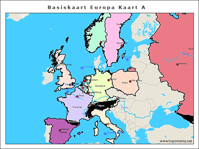 basiskaart-europa-kaart-a