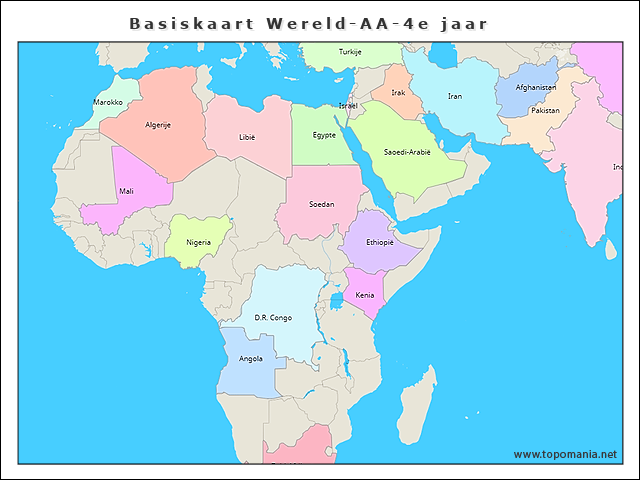 basiskaart-wereld-aa-4e-jaar