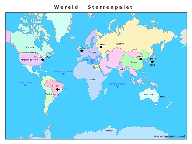 wereld-sterrenpalet