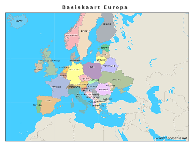 basiskaart-europa