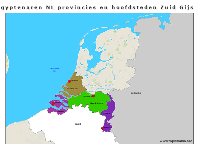 egyptenaren-nl-provincies-en-hoofdsteden-zuid-gijs