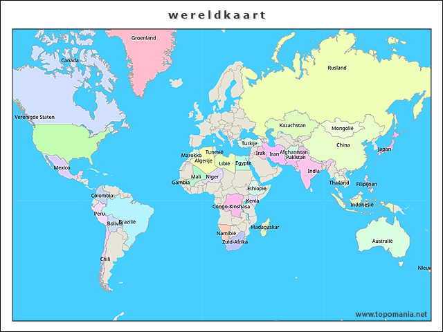 wereldkaart