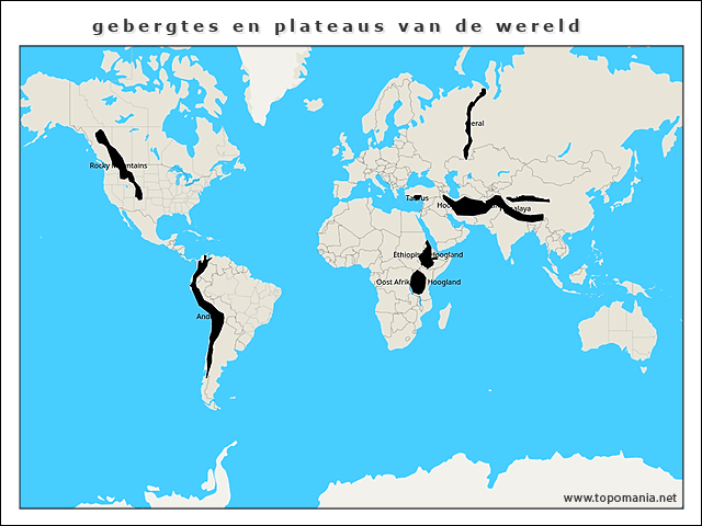 gebergtes-en-plateaus-van-de-wereld