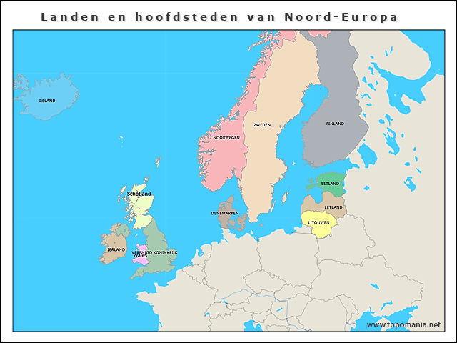 landen-en-hoofdsteden-van-noord-europa