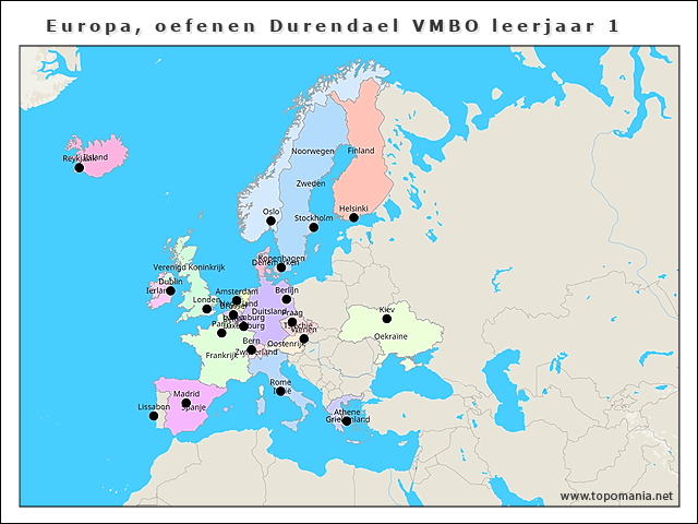 europa-oefenen-durendael-vmbo-leerjaar-1