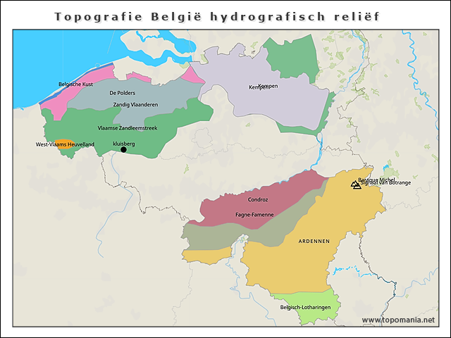 topografie-belgie-hydrografisch-relief