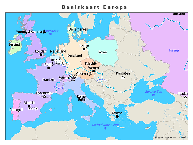 basiskaart-europa