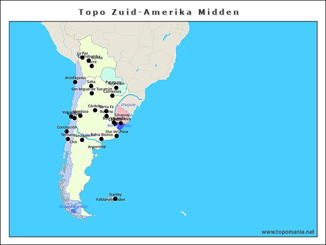 topo-zuid-amerika-midden
