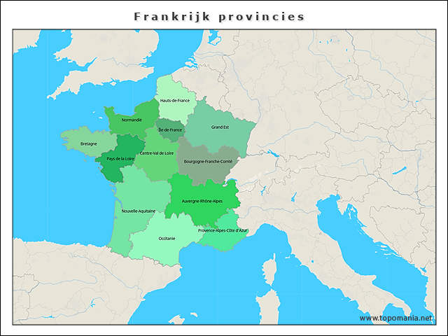 frankrijk-provincies