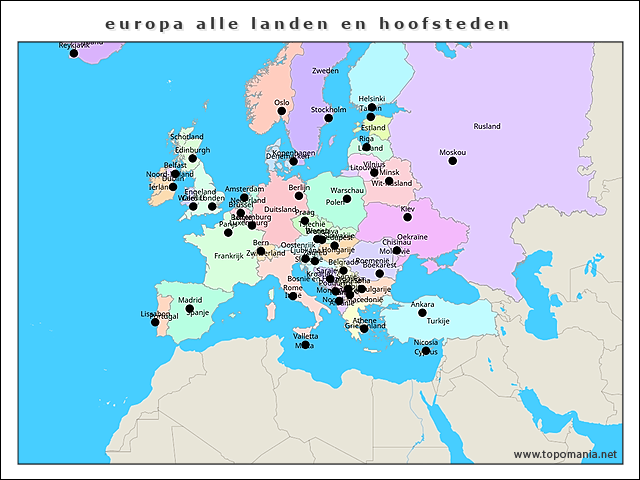 europa-alle-landen-en-hoofsteden