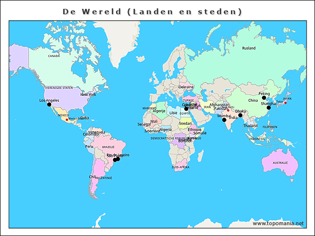 de-wereld-(landen-en-steden)