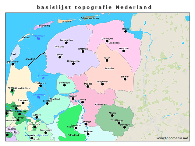 basislijst-topografie-nederland