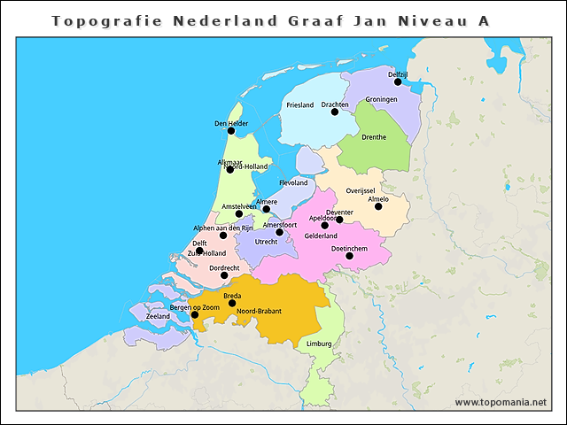 topografie-nederland-graaf-jan-niveau-a