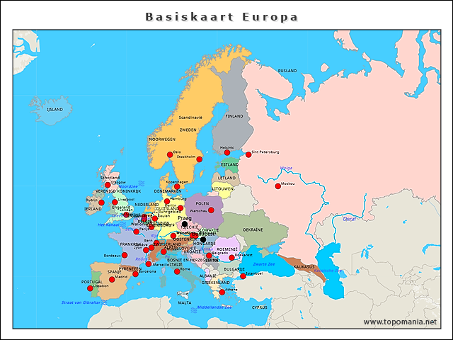 basiskaart-europa