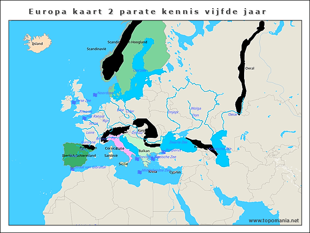 europa-kaart-2-parate-kennis-vijfde-jaar