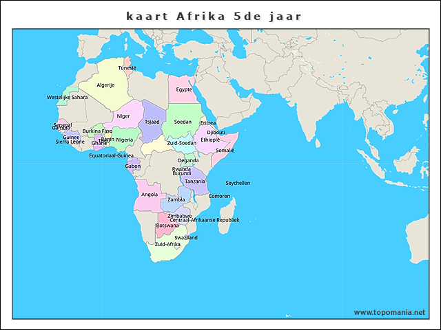 kaart-afrika-5de-jaar