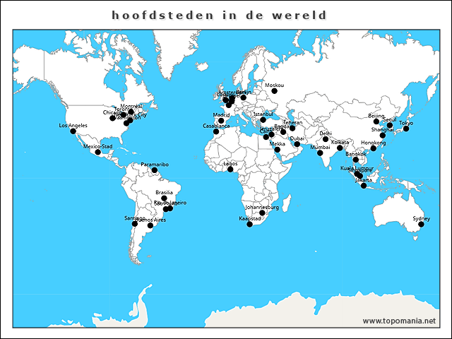 hoofdsteden-in-de-wereld