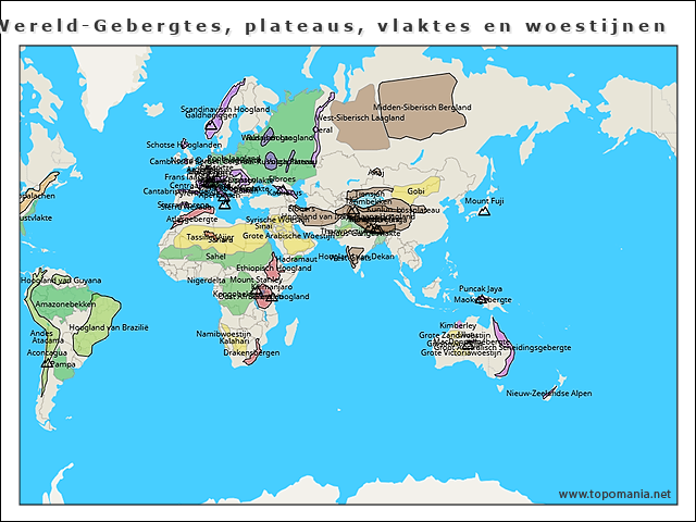 wereld-gebergtes-plateaus-vlaktes-en-woestijnen