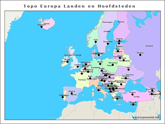 topo-europa-landen-en-hoofdsteden