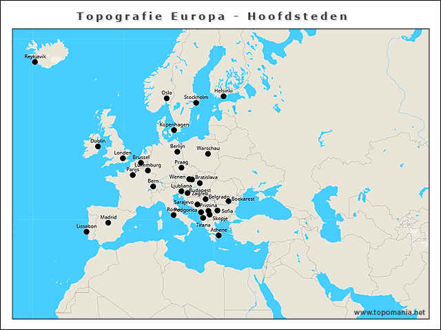 topografie-europa-hoofdsteden
