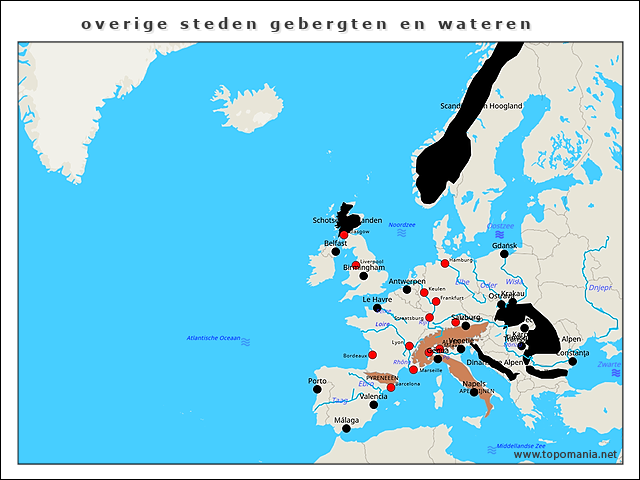 overige-steden-gebergten-en-wateren