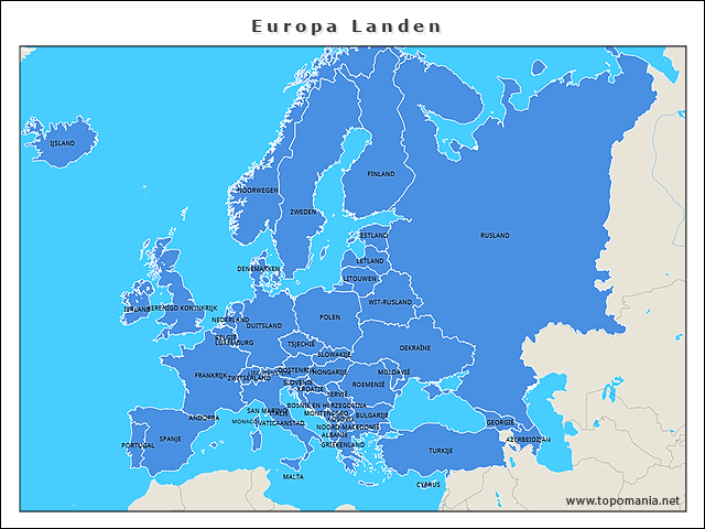 europa-landen-klaskaart