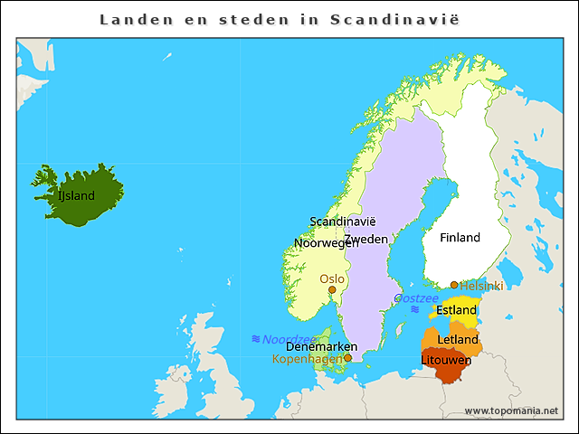 landen-en-steden-in-scandinavie