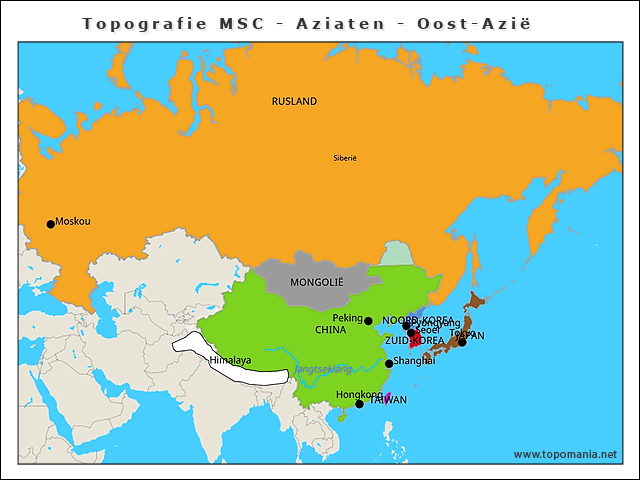 topografie-msc-aziaten-oost-azie