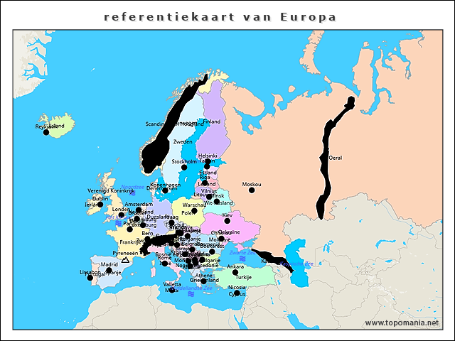 referentiekaart-van-europa