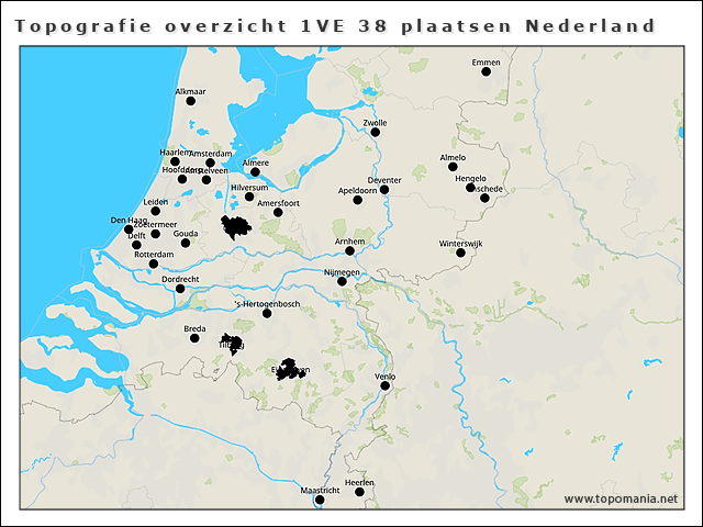 topografie-overzicht-1ve-38-plaatsen-nederland