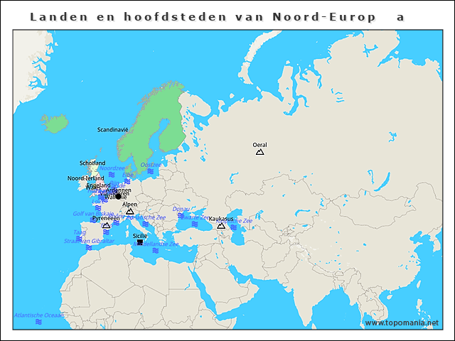 landen-en-hoofdsteden-van-noord-europ-a