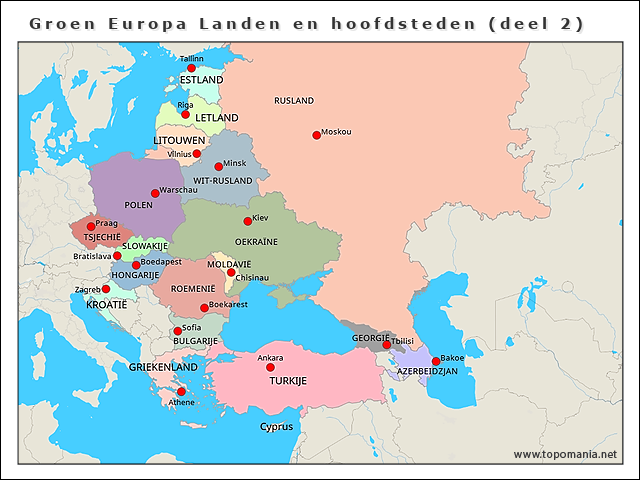 groen-europa-landen-en-hoofdsteden-(deel-2)