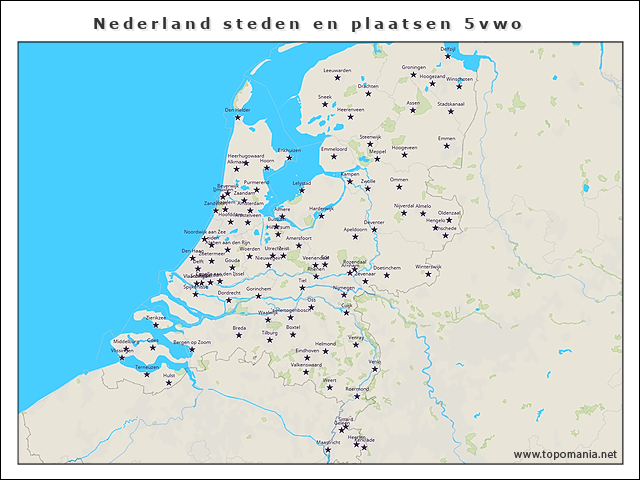 nederland-steden-en-plaatsen-5vwo