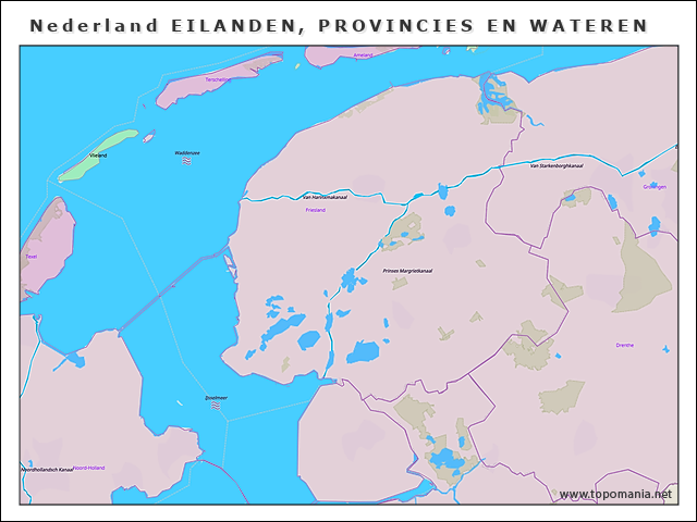 nederland-eilanden-provincies-en-wateren