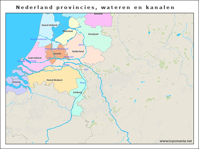 nederland-provincies-wateren-en-kanalen