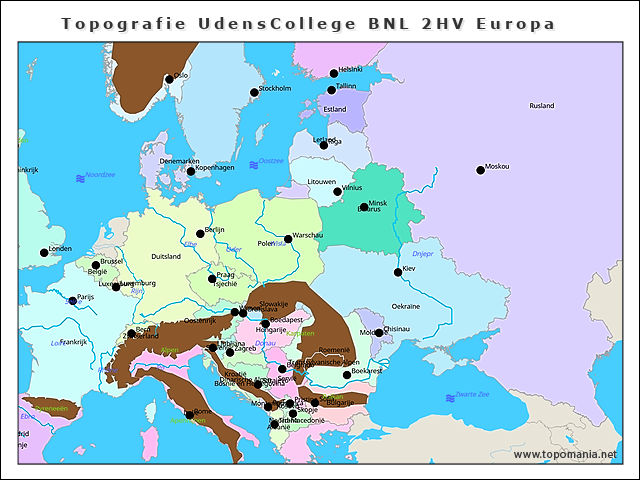 topografie-udenscollege-bnl-2hv-europa
