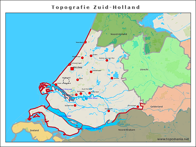 topografie-zuid-holland