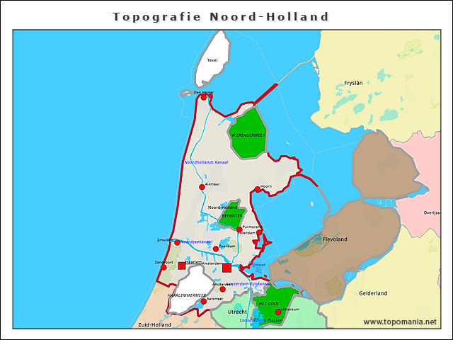 topografie-noord-holland