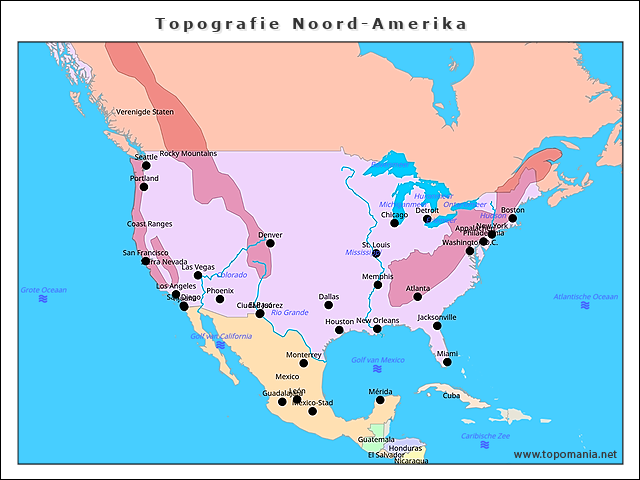 topografie-noord-amerika